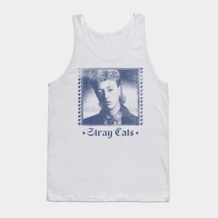 Stray Cats // Rockabilly Faded Style Fan Design Tank Top